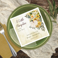 Een beetje pompoen oogst gouden bloemig Baby showe