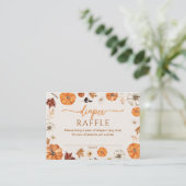 Een beetje pompoenluier Raffle Enclosure Kaart (Staand voorkant)