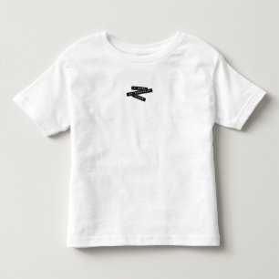 Een beetje prachtige chaos met reliëf op etiketten kinder shirts