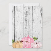 Een beetje Pumpkin Baby shower Kaart (Achterkant)