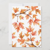 Een beetje Pumpkin herfst Autumn Baby shower Kaart (Achterkant)