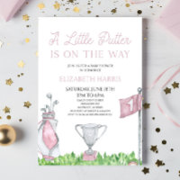 Een beetje Putter Pink Golf Baby shower