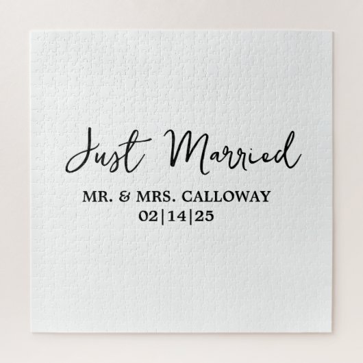 Een beetje retro is net getrouwd legpuzzel (Verticaal)