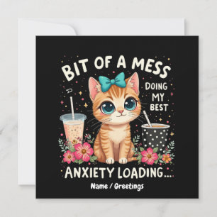 Een beetje rommelig, doe mijn best Angst aan het l Kaart