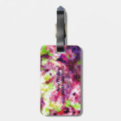 Een beetje roze, een Abstract Bagagelabel (Achterkant verticaal)