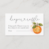 Een beetje schattig Sinaasappels Baby showers luie Informatiekaartje (Voorkant)