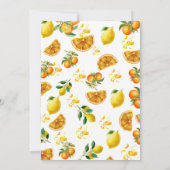 Een beetje schattig waterverf oranje citrus citroe kaart (Achterkant)