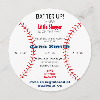 Een beetje Slugger Baby shower Kaart