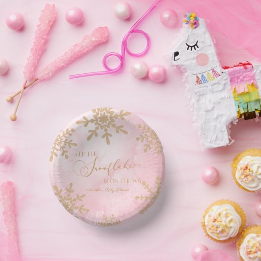 Een beetje sneeuwvlok Winter Wonderland Baby showe Papieren Kommen (Feest)