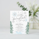 Een beetje snowflake Budget Baby shower (Staand voorkant)