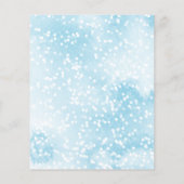 Een beetje Snowflake Budget Baby shower Invitation (Achterkant)