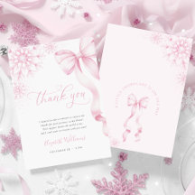 Een beetje Snowflake Pink Bow Baby shower