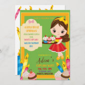 Een beetje Sprinkles Diverse Invitation Kaart (Voorkant / Achterkant)