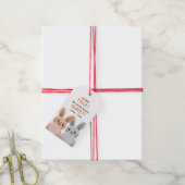 Een beetje traktatie voor een konijntje zoete scha cadeaulabel (Met Touw)