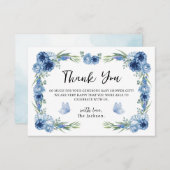 Een beetje vlinderblauw, bijtend bedankt (Voorkant / Achterkant)