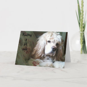 EEN BEETJE VOELEN OVER DE HILL-KAART KAART