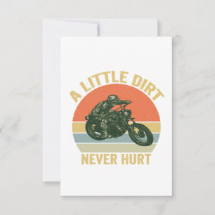 Een Beetje Vuil Doet Nooit Pijn Funny Motocross Di Bedankkaart