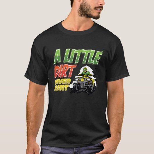 Een beetje vuile quad-fiets t-shirt (Voorkant)