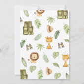 Een beetje wild één Baby shower Kaart (Achterkant)