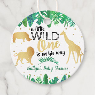 Een beetje wilde is op weg naar Baby shower F Bedankjes Labels