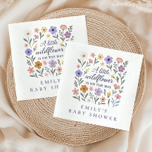 Een beetje Wildflower Bloemen Meisjes Baby shower