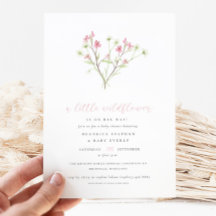 Een beetje Wildflower Boeket Meisje Baby shower