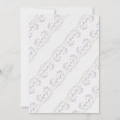 Een beetje Wildflower kalligrafie Baby shower Kaart (Achterkant)