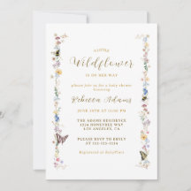 Een beetje Wildflower Tuin Boho Meisje Baby shower