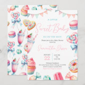 Een beetje zoet Baby shower Kaart (Voorkant / Achterkant)