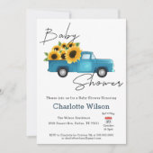 Een beetje zonnebloem is op weg naar het Baby show Kaart (Voorkant)