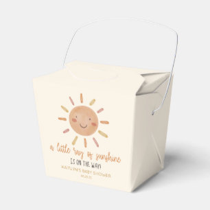 Een beetje zonnegeel Baby shower Bedankdoosjes