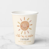 Een beetje zonnegeel Baby shower Papieren Bekers (Achterkant)