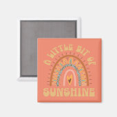 Een beetje zonneschijn magneet (Voorkant / Achterkant)