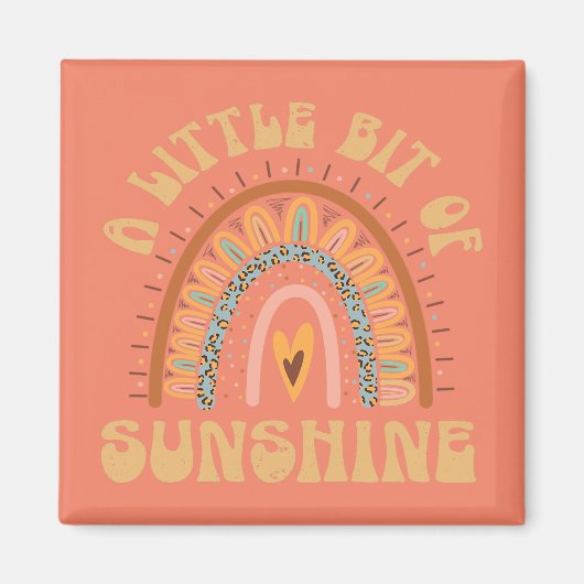 Een beetje zonneschijn magneet (Voorkant)