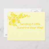 Een beetje zonneschijn op je pad! briefkaart (Voorkant / Achterkant)
