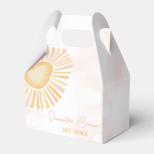 Een beetje zonnestraal Baby shower Bedankdoosjes