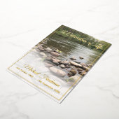 Een begrafenismonument 'Viering van het leven' Joo Folie Uitnodiging (Gedraaid)