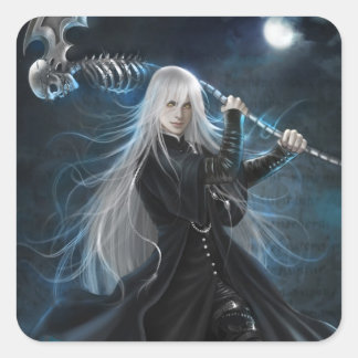 Een begrafenisondernemer vierkante sticker