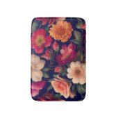 Een behang met een bloemmotief badmat (Voorkant Verticaal)