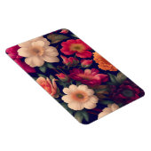 Een behang met een bloemmotief magneet (Rechterzijde)