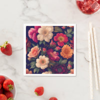 Een behang met een bloemmotief