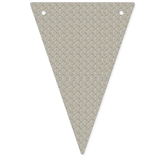 een beige achtergrond met een patroon van kleine v vlaggetjes (Derde vlag)