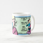 Een bek is een geweldig geschenk... koffiemok (Voorkant rechts)