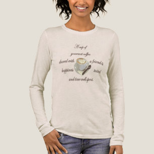 Een Beker Fijne Koffie Gedeeld Met Een Vriend Tri-Blend Shirt