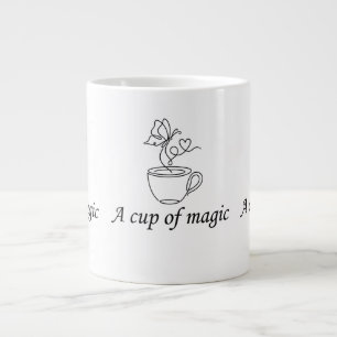Een Beker Magie - Minimalistische Melktheekop Extra Grote Beker