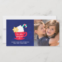 Een beker van 'Dit is de seizoensfotokaart'