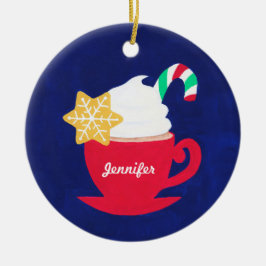 Een beker van 'Tis het seizoen Keramisch Ornament