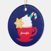 Een beker van 'Tis het seizoen Keramisch Ornament (Links)