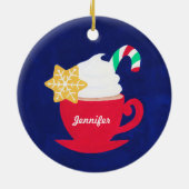 Een beker van 'Tis het seizoen Keramisch Ornament (Achterkant)