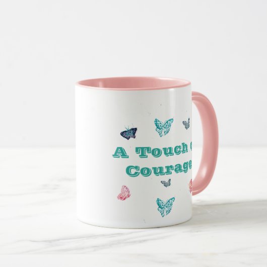 Een bekerpf kracht en een beetje moed mok (Voorkant rechts)